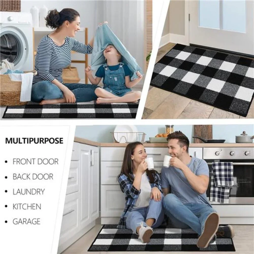 FONEYI Buffalo Plaid Outdoor Rug, 20